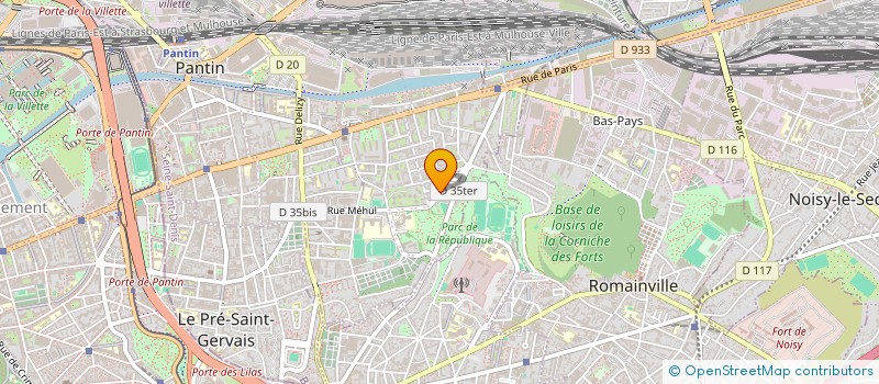 localisation de l'entreprise AZUR  PANTIN