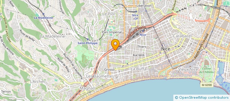 localisation de l'entreprise AZUR à NICE
