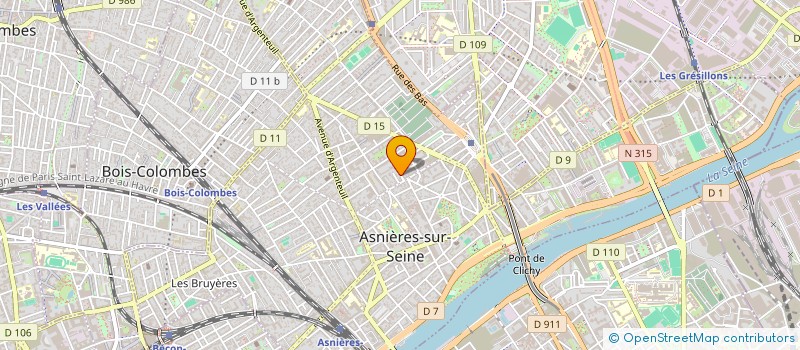 localisation de l'entreprise AZUR à ASNIERES-SUR-SEINE