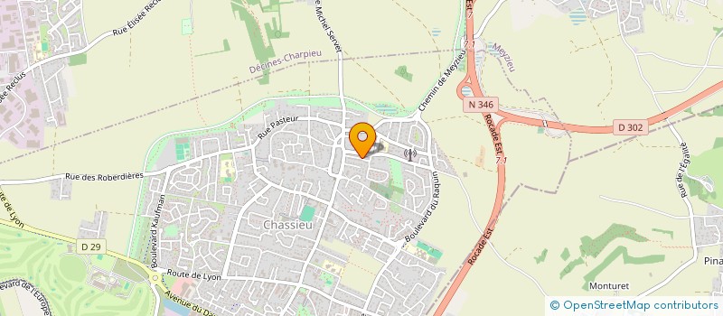 localisation de l'entreprise AZUR  CHASSIEU