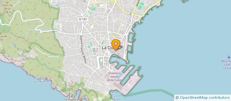 localisation de l'entreprise AZUR  LA CIOTAT