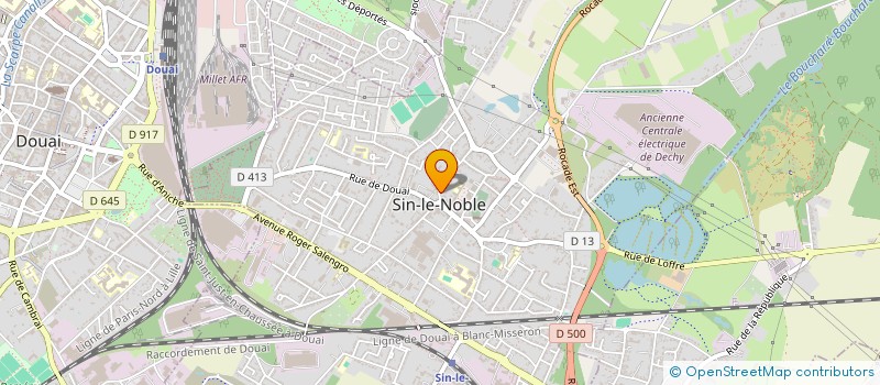 localisation de l'entreprise AZUR à SIN-LE-NOBLE