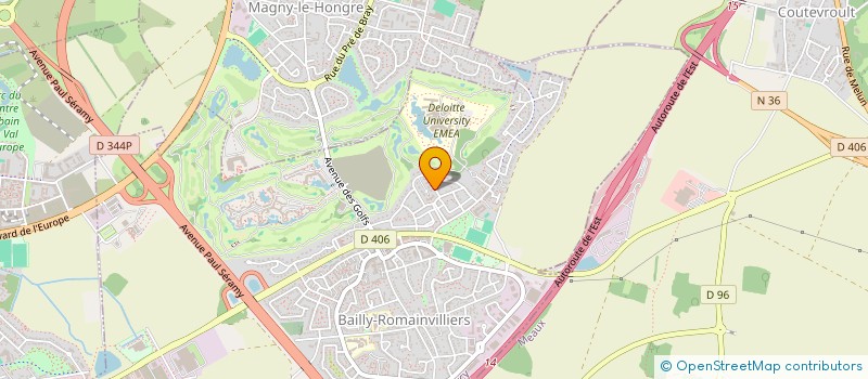 localisation de l'entreprise AZUR  BAILLY-ROMAINVILLIERS