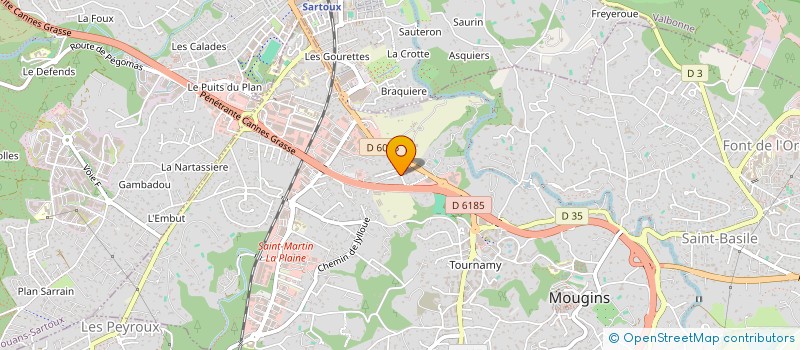 localisation de l'entreprise AZUR  MOUGINS