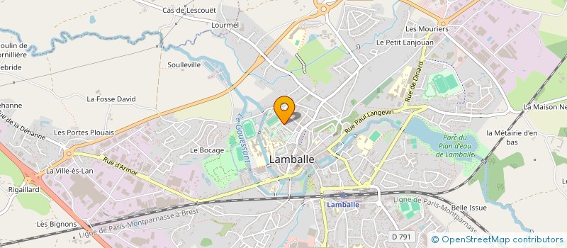 localisation de l'entreprise AZUR  LAMBALLE-ARMOR