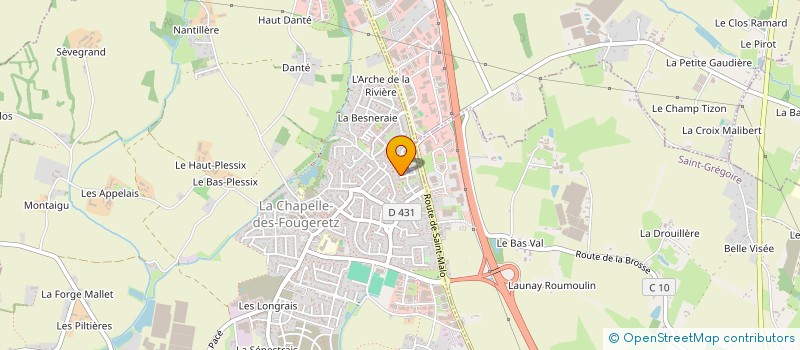 localisation de l'entreprise AZUR  LA CHAPELLE-DES-FOUGERETZ