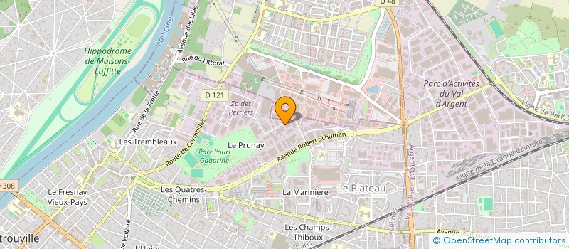 localisation de l'entreprise AZUR A - ETS GROUP à SARTROUVILLE