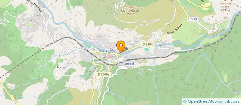 localisation de l'entreprise AZUR AIDE à SOSPEL