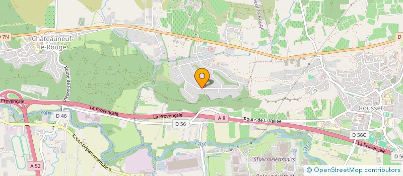 localisation de l'entreprise AZUR AIX-EN-PROVENCE  CHATEAUNEUF-LE-ROUGE