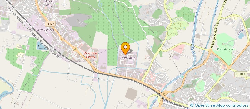 localisation de l'entreprise AZUR ALU à FREJUS