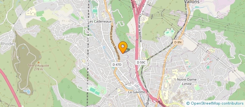 localisation de l'entreprise AZUR ALU PROVENCE à LES PENNES-MIRABEAU