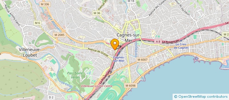 localisation de l'entreprise AZUR AMENAGEMENT CUISINE à CAGNES-SUR-MER