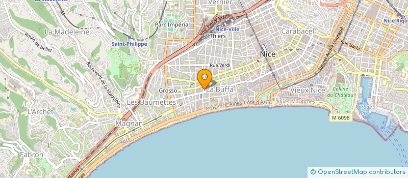 localisation de l'entreprise AZUR AMENAGEMENT ET PROMOTION à NICE