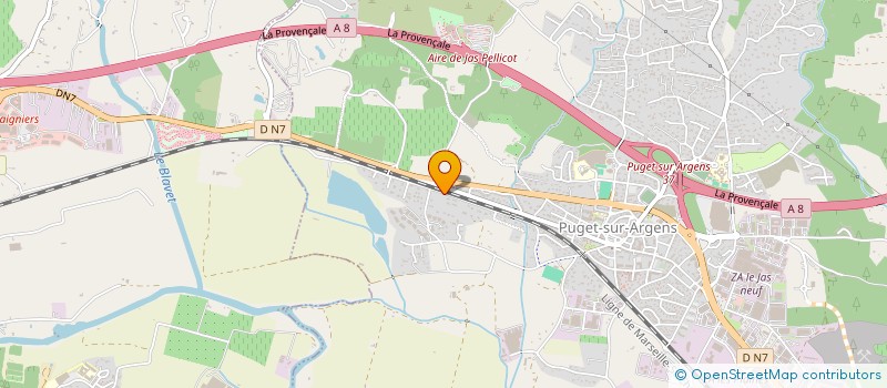 localisation de l'entreprise AZUR AMENAGEMENT TRAVAUX PUBLICS  PUGET-SUR-ARGENS