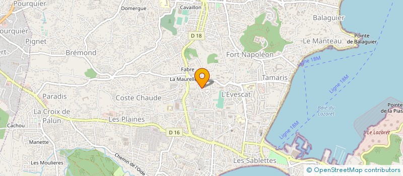 localisation de l'entreprise AZUR AMENAGEMENTS ET ISOLATION à LA SEYNE-SUR-MER