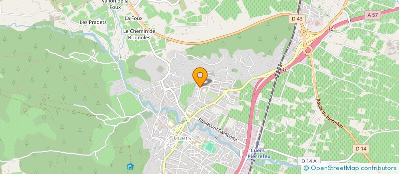 localisation de l'entreprise AZUR ANGE  CUERS