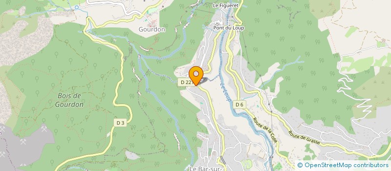 localisation de l'entreprise AZUR ANIMATION à LE BAR-SUR-LOUP