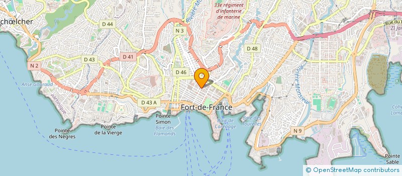 localisation de l'entreprise AZUR APPART'SARL à FORT-DE-FRANCE