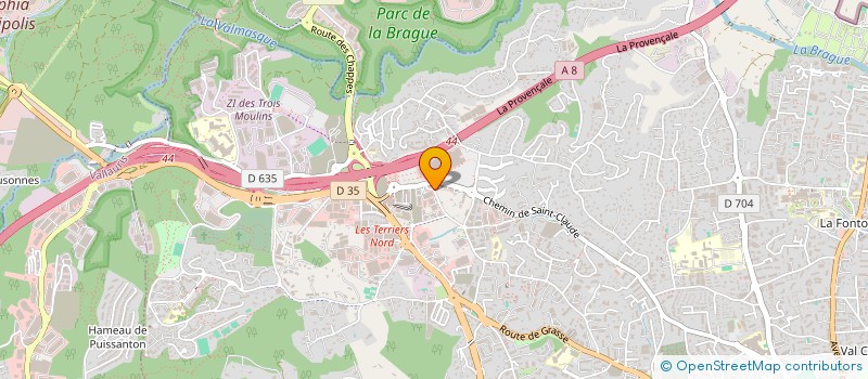 localisation de l'entreprise AZUR ASSISTANCE SECRETARIAT  ANTIBES