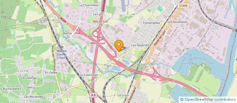 localisation de l'entreprise AZUR ATTITUDE à MACON