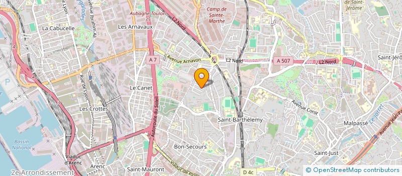 localisation de l'entreprise AZUR AUTO 13  MARSEILLE