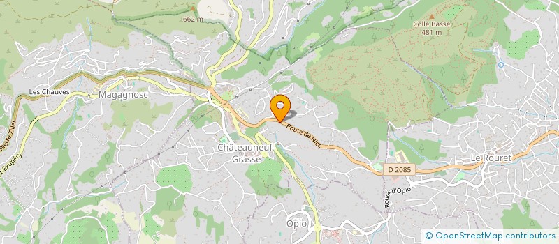 localisation de l'entreprise AZUR AUTO  CHATEAUNEUF-GRASSE