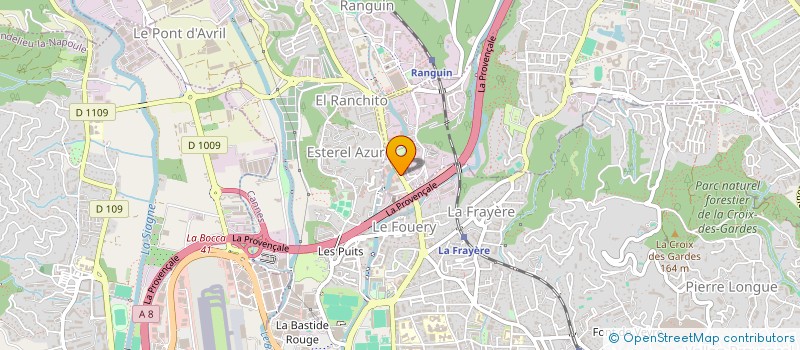 localisation de l'entreprise AZUR AUTO BILAN à LE CANNET