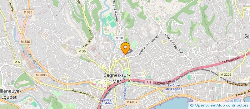 localisation de l'entreprise AZUR AUTO ECOLE  CAGNES-SUR-MER