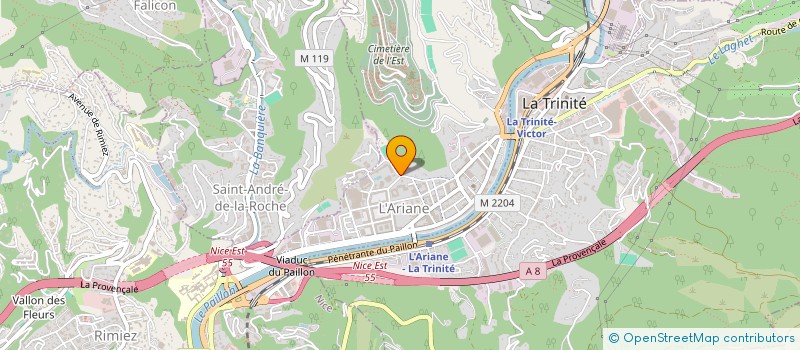 localisation de l'entreprise AZUR AUTO OCCAS à NICE