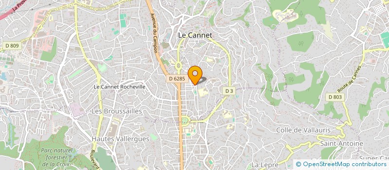 localisation de l'entreprise AZUR AUTO SERVICE à LE CANNET