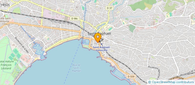 localisation de l'entreprise AZUR AUTOMOBILE LOCATION à SAINT-RAPHAEL