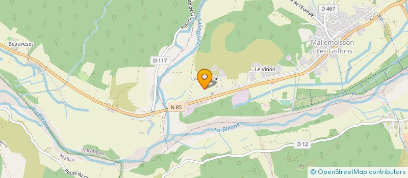 localisation de l'entreprise AZUR AUTOS à MALLEMOISSON