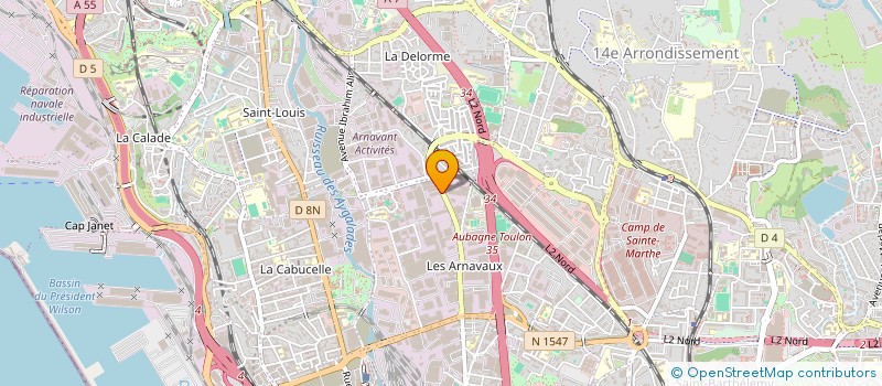 localisation de l'entreprise AZUR BAT à MARSEILLE