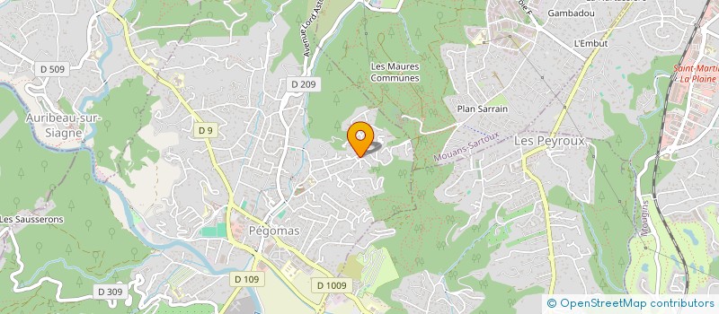 localisation de l'entreprise AZUR BAT CONSULTING  PEGOMAS