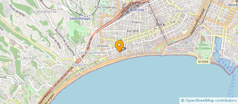 localisation de l'entreprise AZUR BATI FACADES  NICE