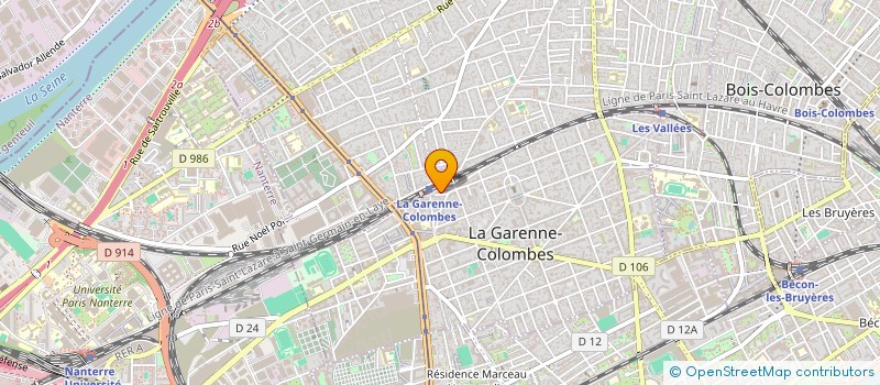 localisation de l'entreprise AZUR BATI RENOV à LA GARENNE-COLOMBES