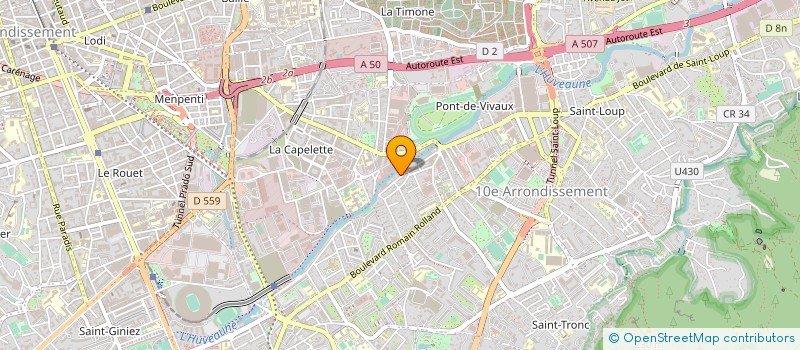 localisation de l'entreprise AZUR BATIMENT à MARSEILLE