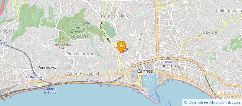 localisation de l'entreprise AZUR BATIMENT à CANNES
