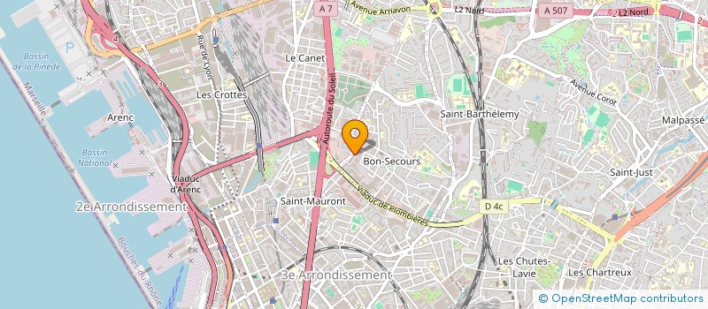 localisation de l'entreprise AZUR BATIMENT à MARSEILLE