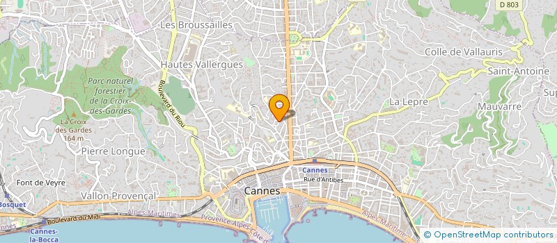 localisation de l'entreprise AZUR BATIMENT à CANNES