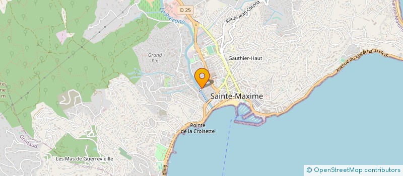 localisation de l'entreprise AZUR BATIMENT à SAINTE-MAXIME