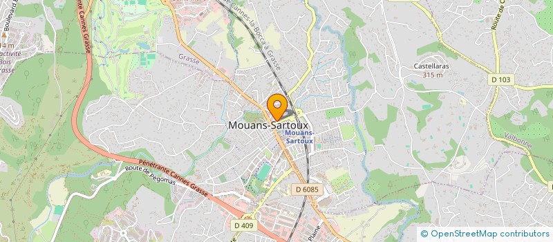 localisation de l'entreprise AZUR BATIMENT CONSTRUCTION à LA COURNEUVE