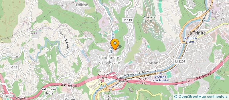 localisation de l'entreprise AZUR BATIMENT ETANCHEITE à SAINT-ANDRE-DE-LA-ROCHE