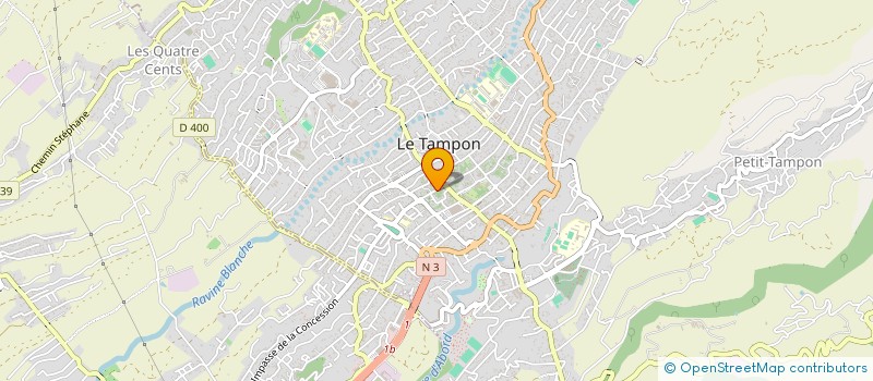 localisation de l'entreprise AZUR BEAUTE SARL à LE TAMPON