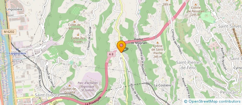 localisation de l'entreprise AZUR BELLET PARTICIPATION à NICE