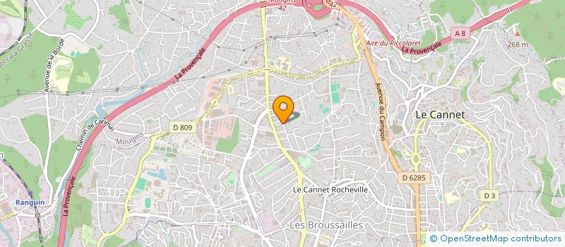 localisation de l'entreprise AZUR BETIC à LE CANNET