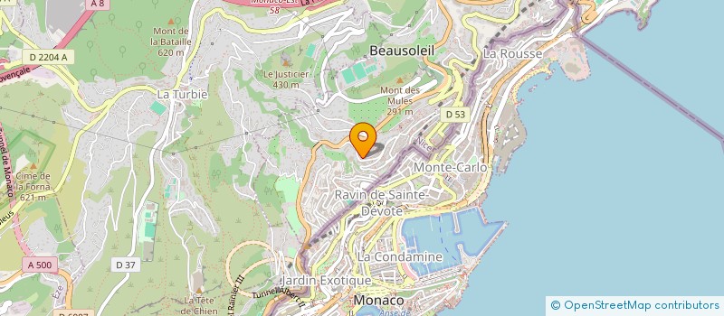 localisation de l'entreprise AZUR BOIS  BEAUSOLEIL