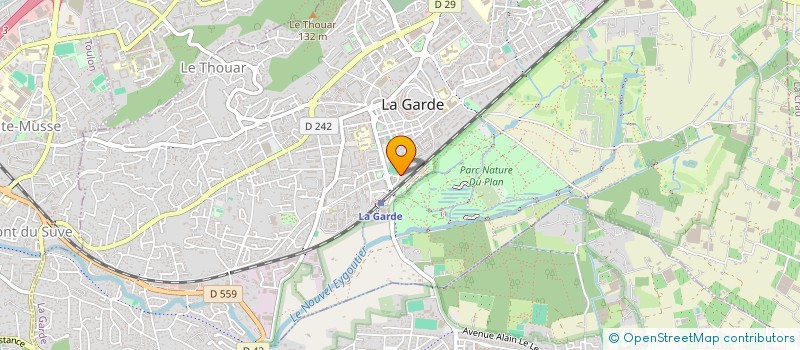 localisation de l'entreprise AZUR BTP à LA GARDE