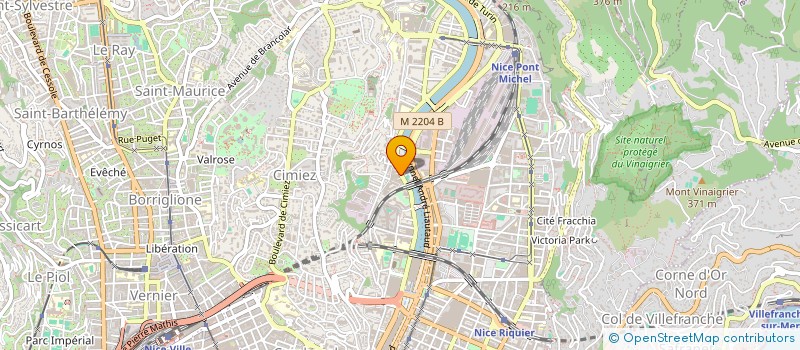localisation de l'entreprise #AZUR BTP à NICE