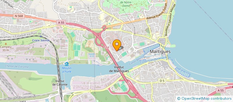 localisation de l'entreprise AZUR BTP à MARTIGUES